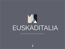 Tablet Screenshot of euskaditalia.com